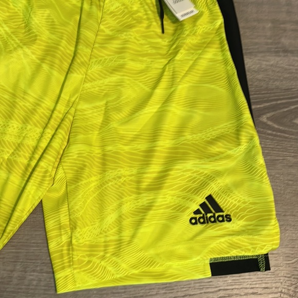 adidas Condivo 21 Primeblue Goalkeeper Shorts Men's, Yellow, Size S new - Picture 2 of 5